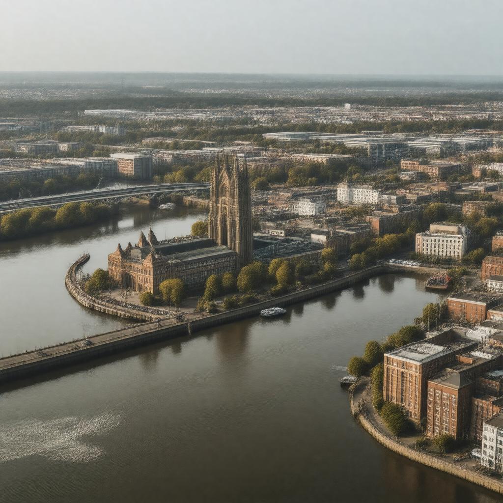 AI-created image of Hull, United Kingdom