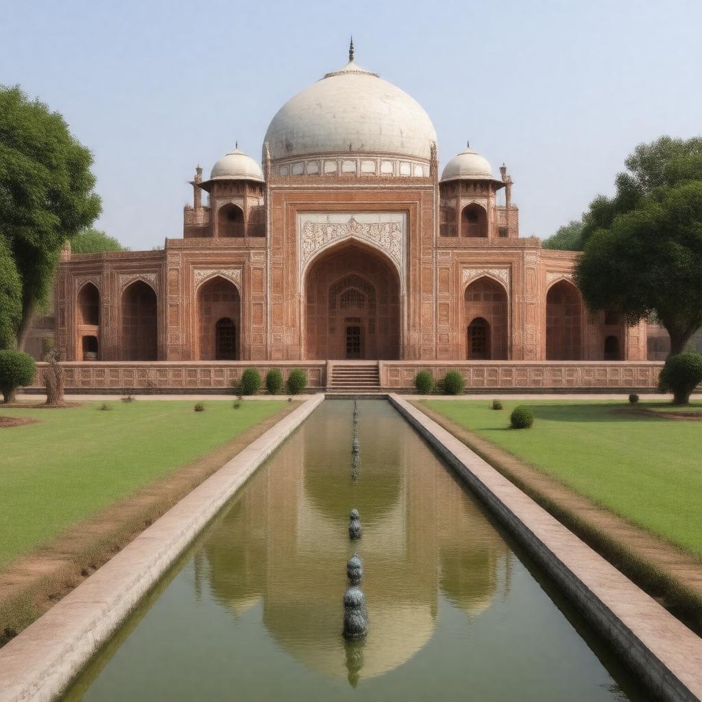 AI-created image of Humayun's Tomb