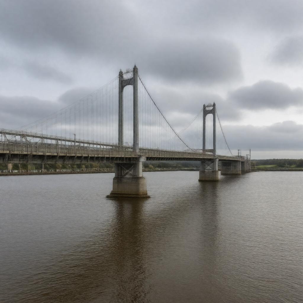 Click to view larger image AI-created image of Humber Bridge