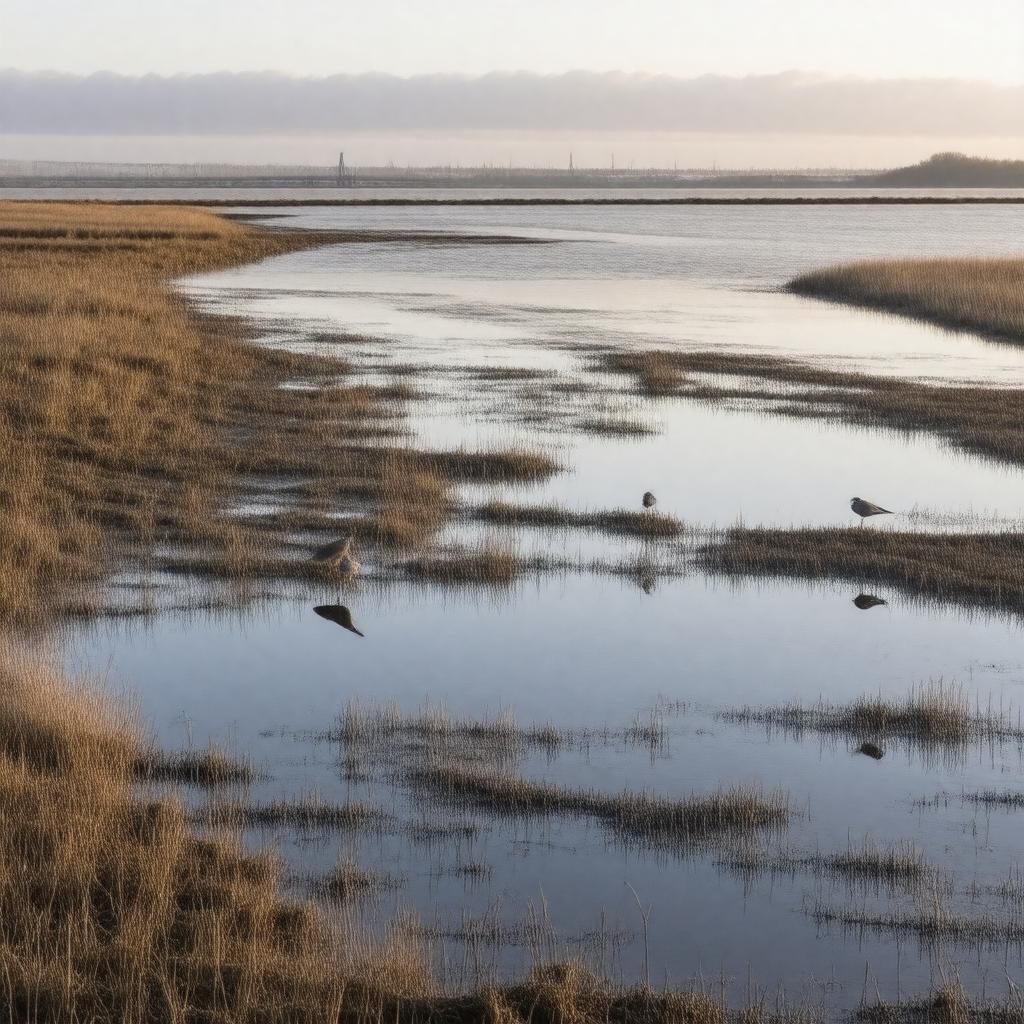 AI-created image of Humber Estuary