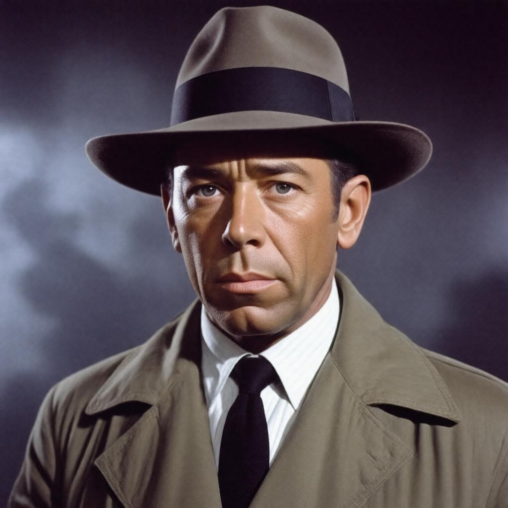 AI-created image of Humphrey Bogart