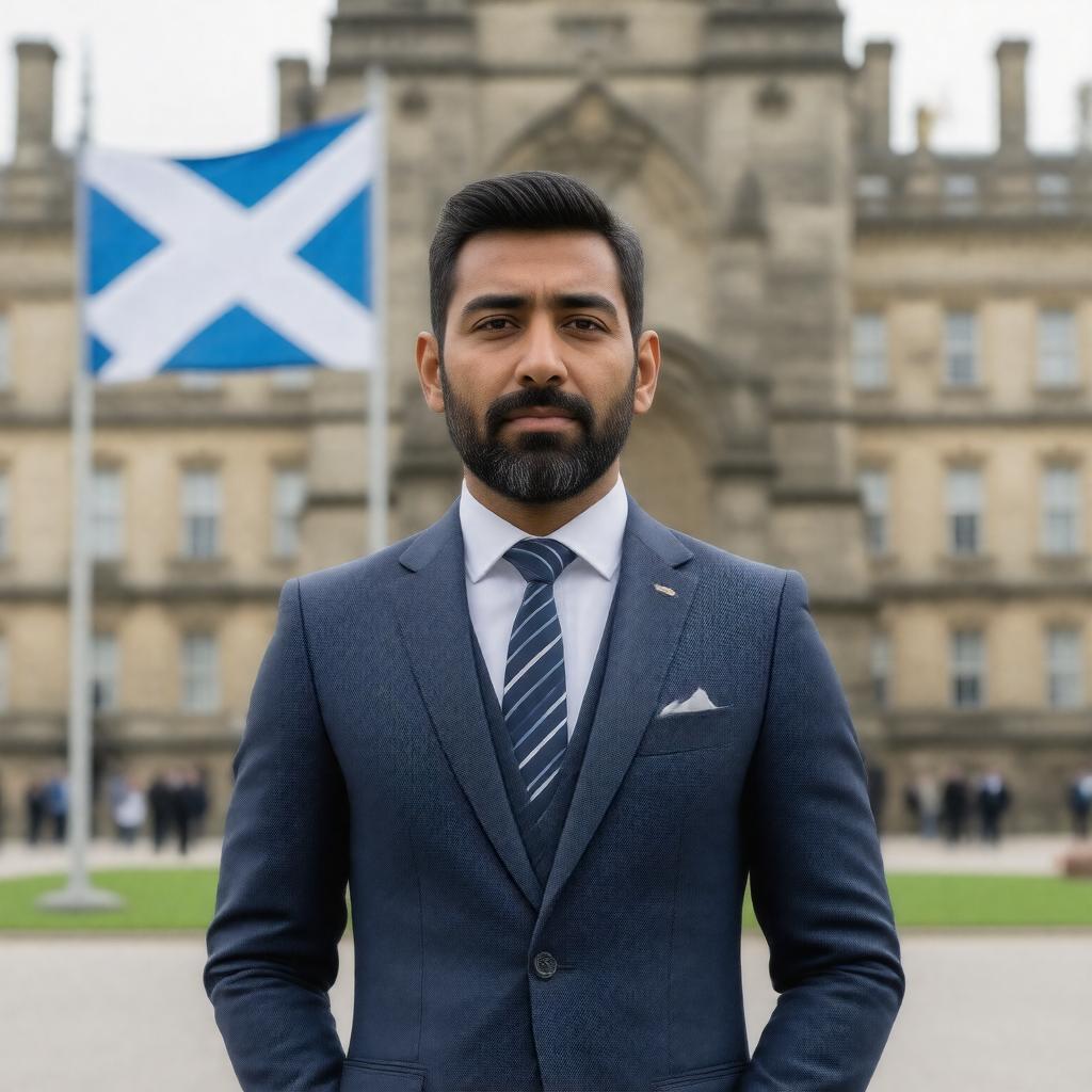 AI-created image of Humza Yousaf