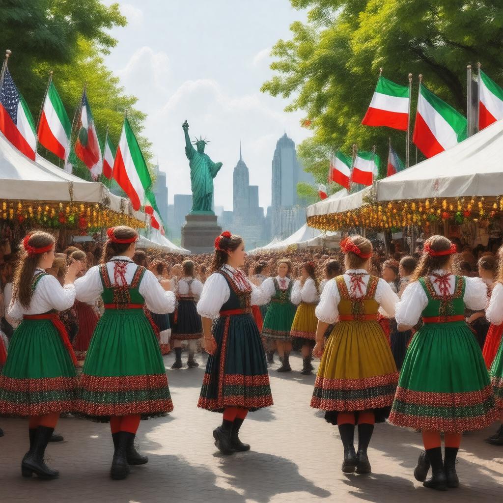 AI-created image of Hungarian Americans