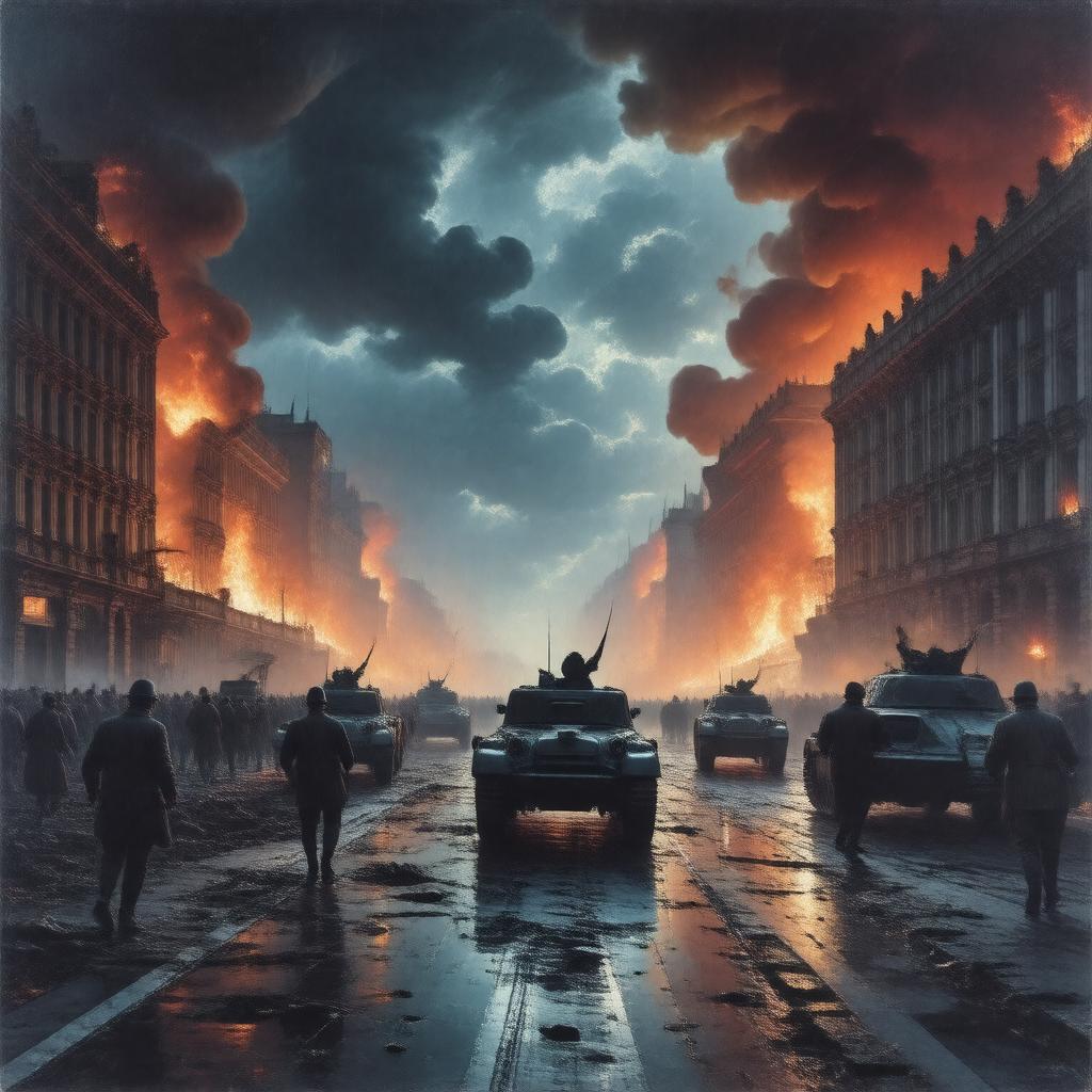 AI-created image of Hungarian Revolution of 1956