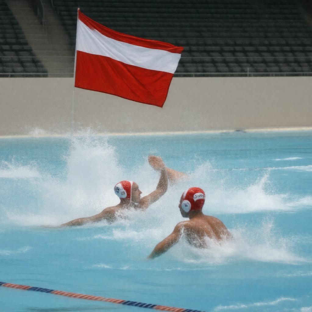 AI-created image of Hungary water polo team