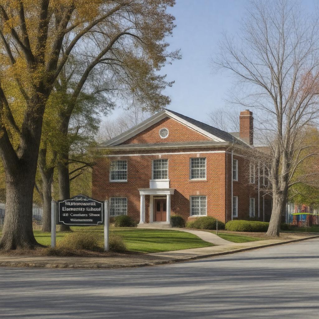 Click to view larger image AI-created image of Hunnewell Elementary School