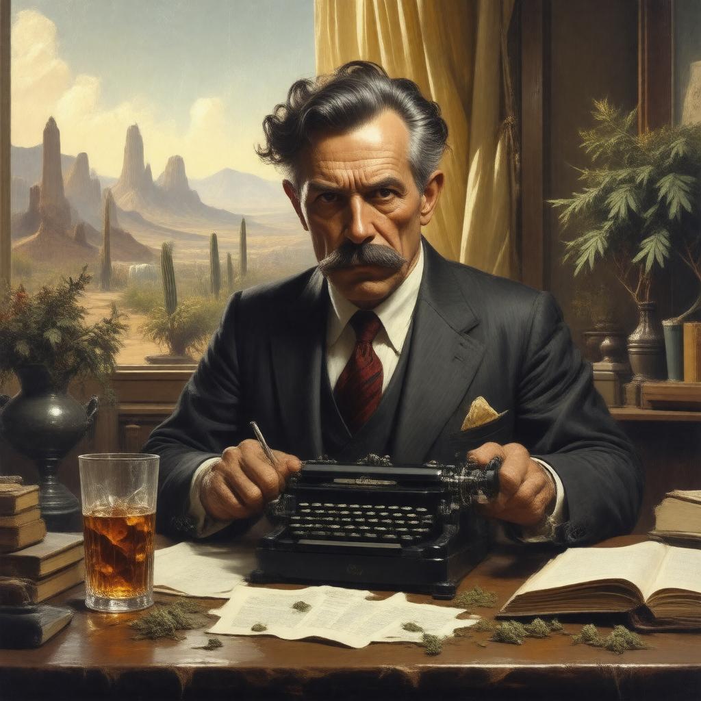 AI-created image of Hunter S. Thompson