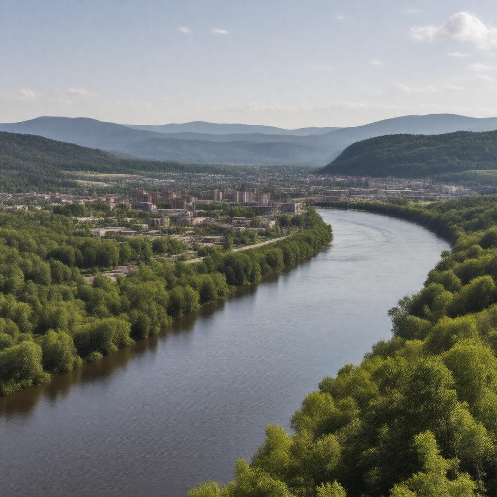 AI-created image of Huntington-Ashland metropolitan area