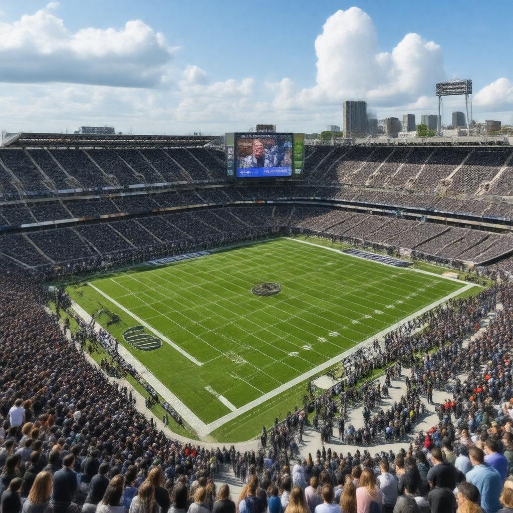 AI-created image of Huntington Bank Stadium