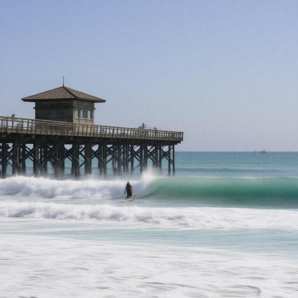 Click to view larger image AI-created image of Huntington Beach