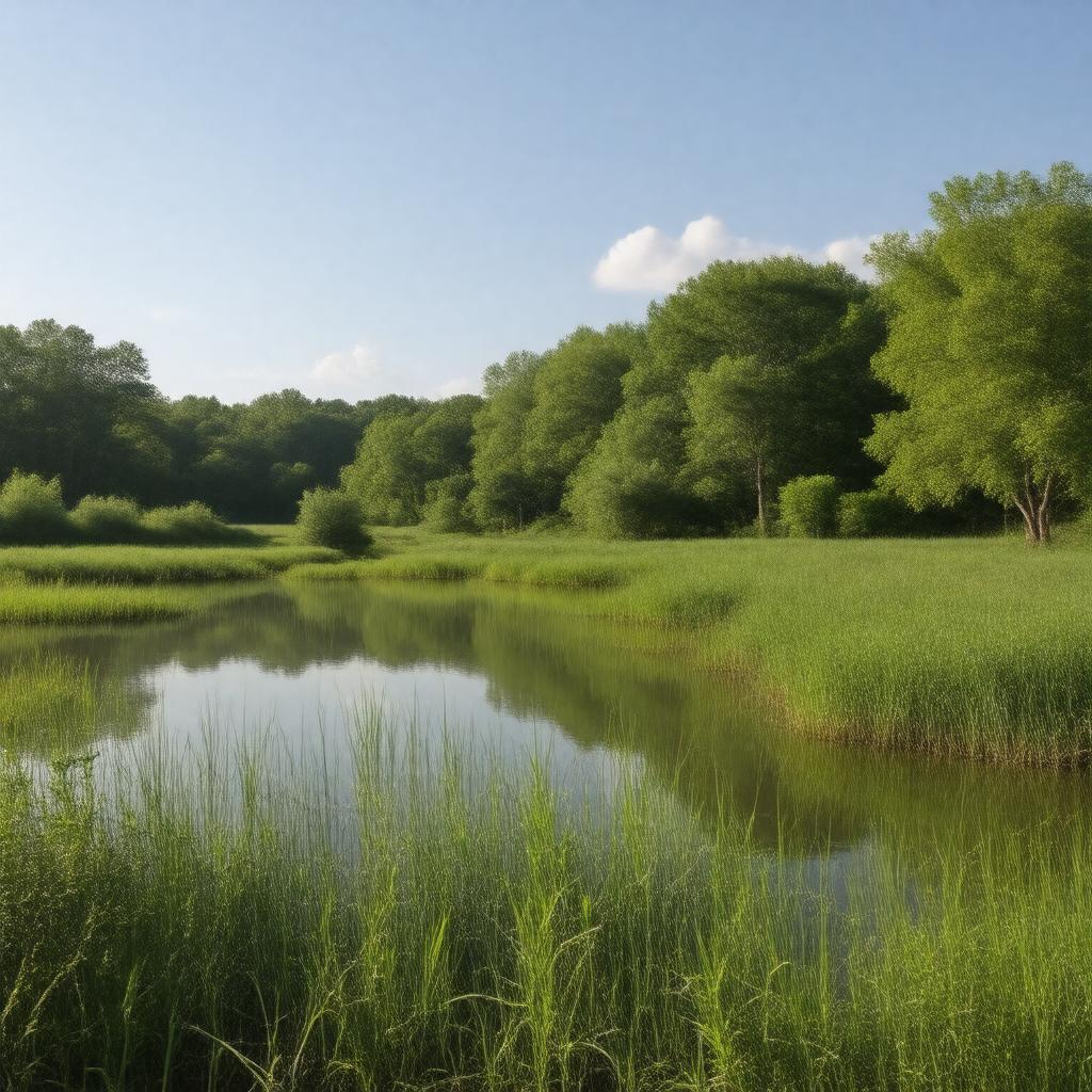 AI-created image of Huntley Meadows Park