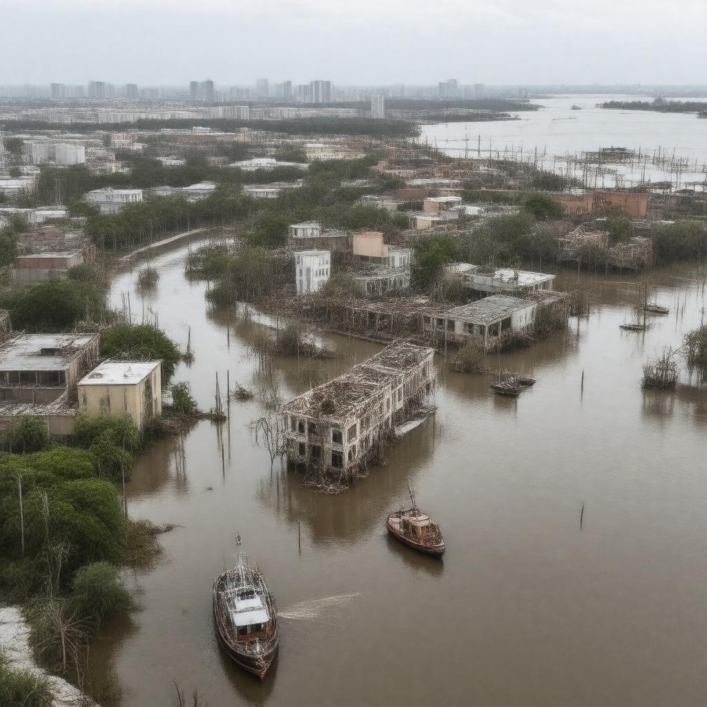 AI-created image of Hurricane Katrina