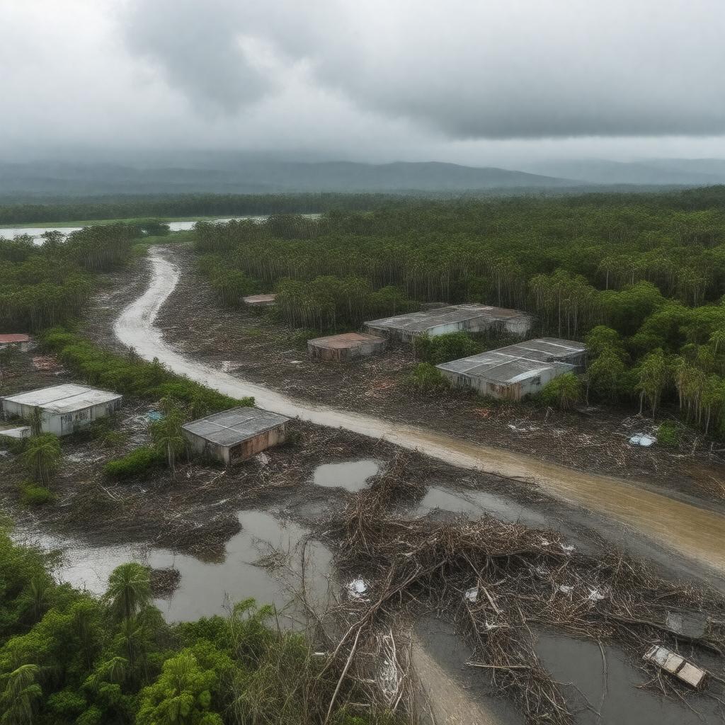 AI-created image of Hurricane Maria (2017)