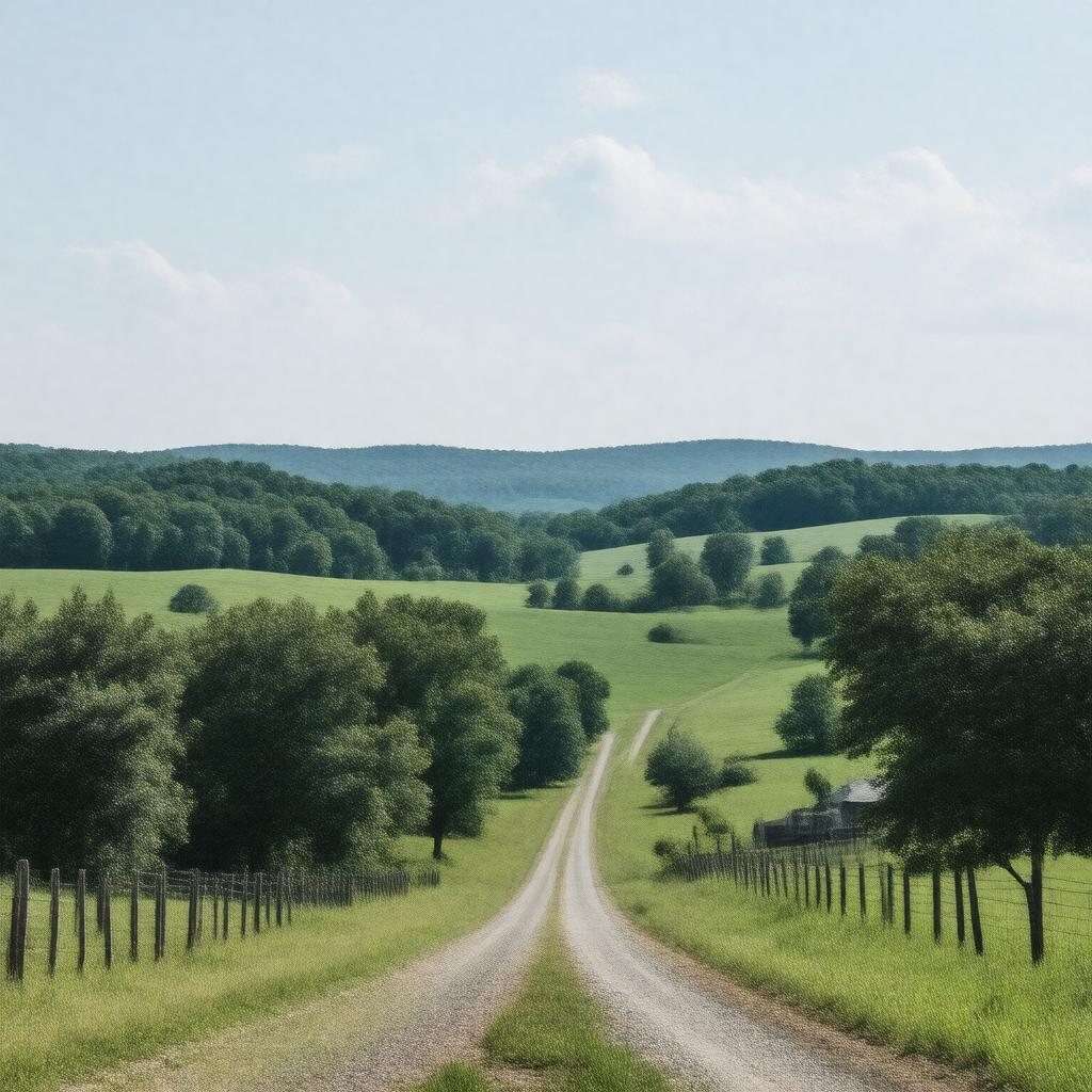 AI-created image of Hurricane Mills, Tennessee, USA