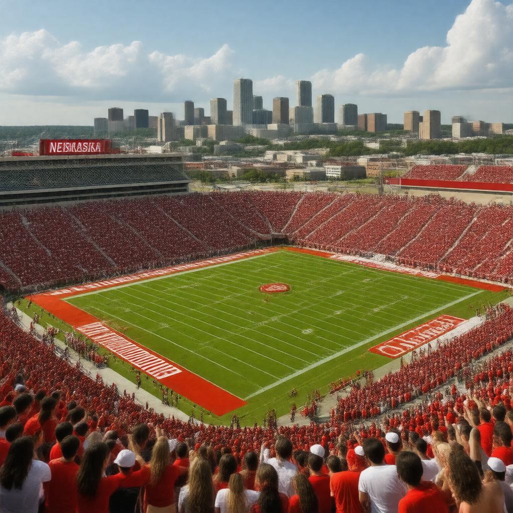 Click to view larger image AI-created image of Huskers