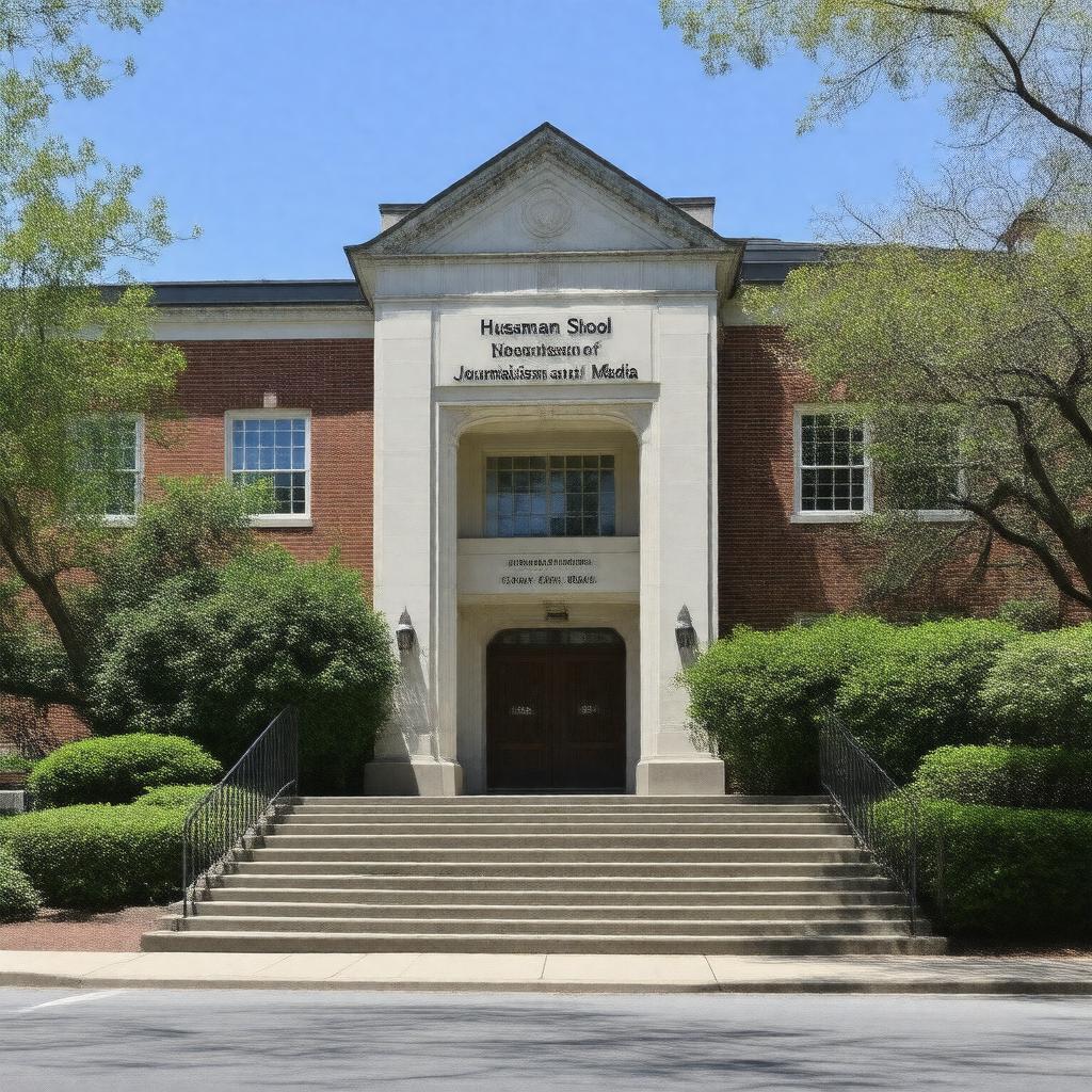 Click to view larger image AI-created image of Hussman School of Journalism and Media