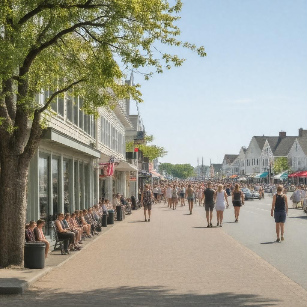 AI-created image of Hyannis HyArts Cultural District