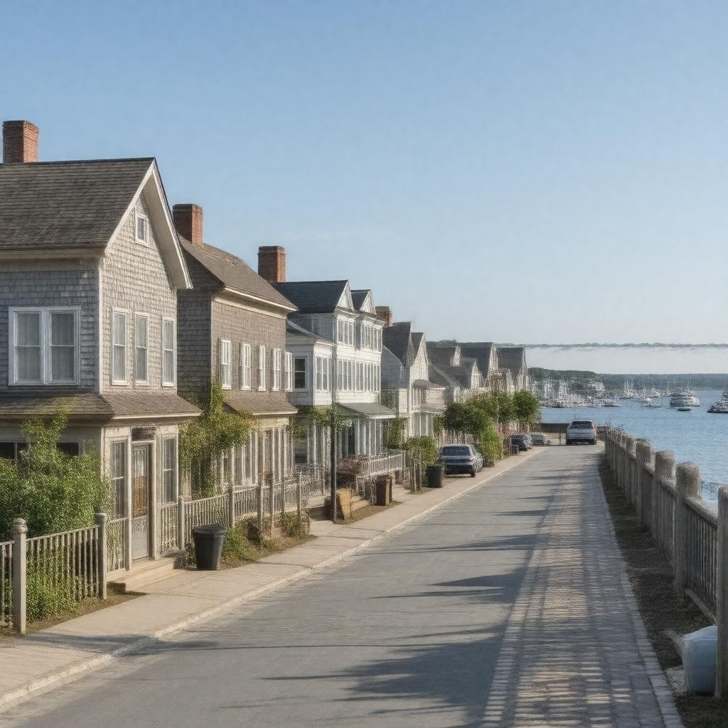 Click to view larger image AI-created image of Hyannis Main Street Waterfront Historic District