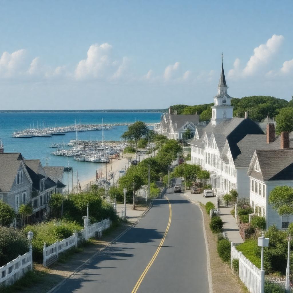 AI-created image of Hyannis, Massachusetts