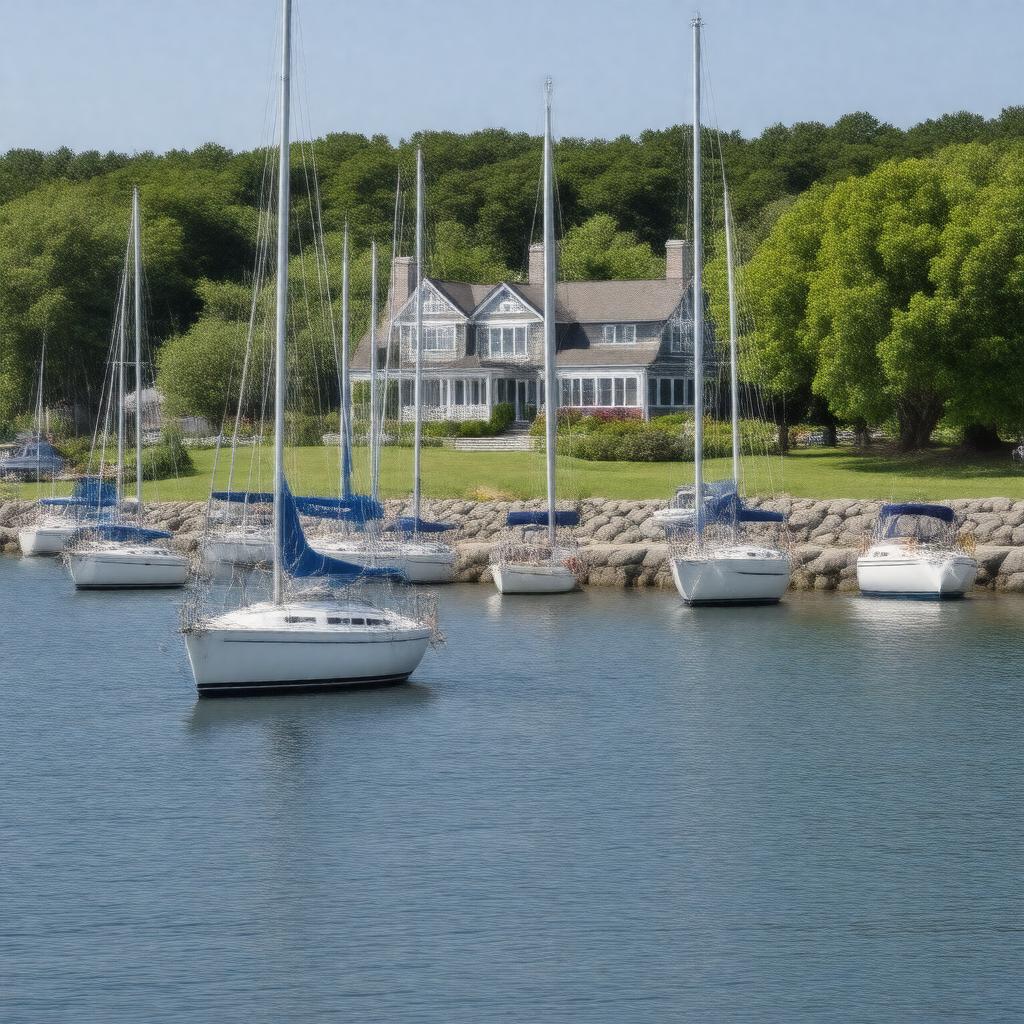AI-created image of Hyannis Yacht Club