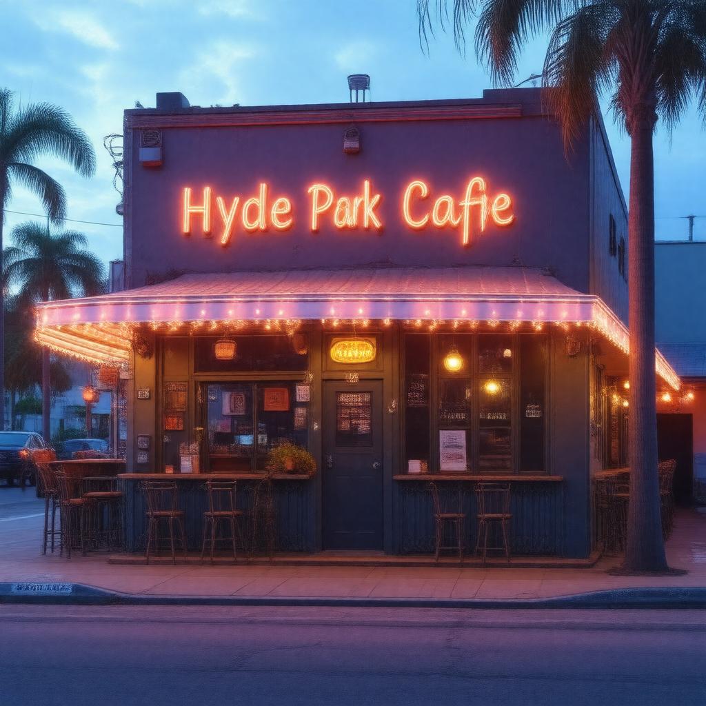 Click to view larger image AI-created image of Hyde Park Café