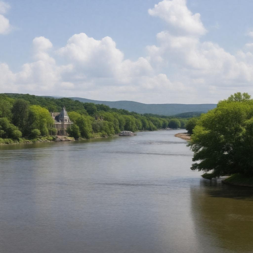 AI-created image of Hyde Park, New York, USA