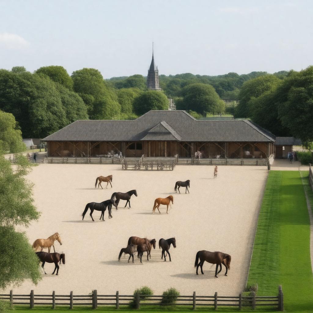 Click to view larger image AI-created image of Hyde Park Stables