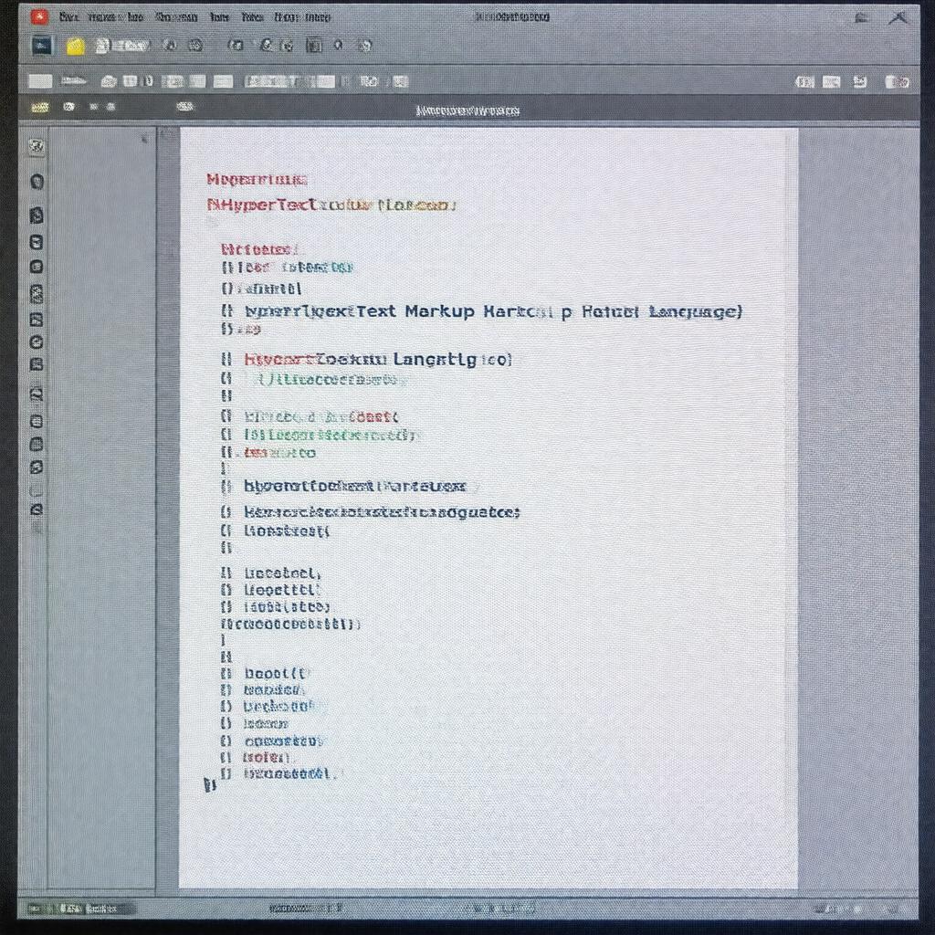 Click to view larger image AI-created image of HyperText Markup Language