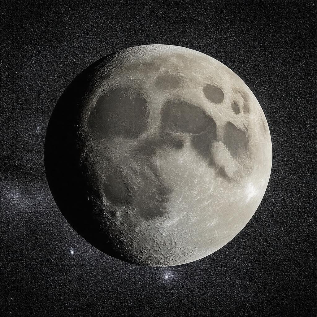 AI-created image of Hyperion (moon)