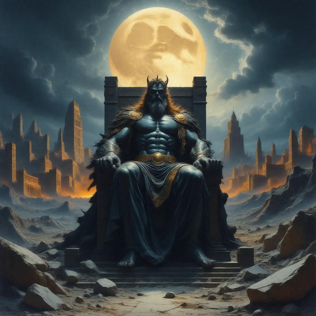 AI-created image of Hyperion (poem by John Keats)