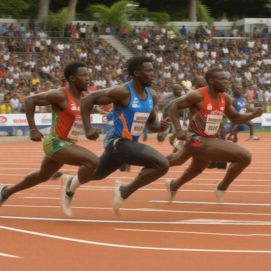 Click to view larger image AI-created image of IAAF World Relays