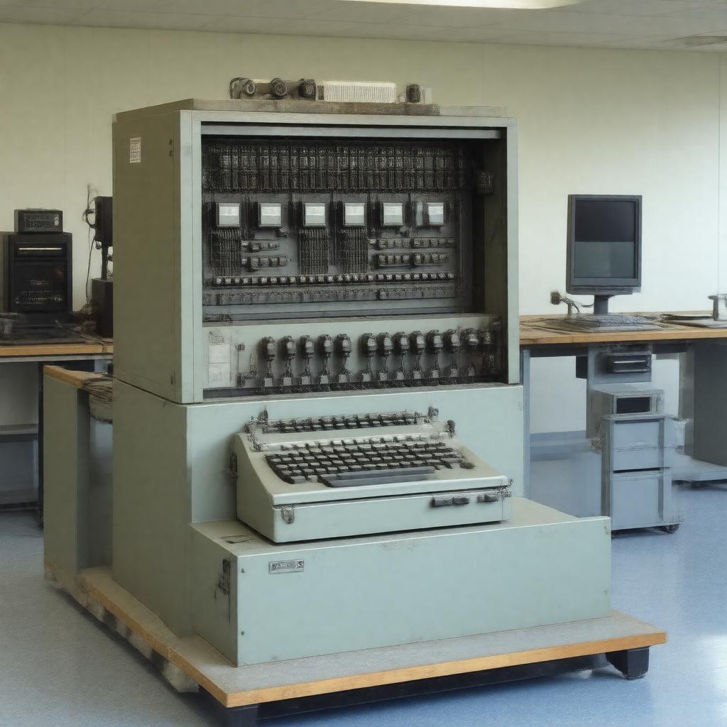 AI-created image of IBM 1620 Data Processing System