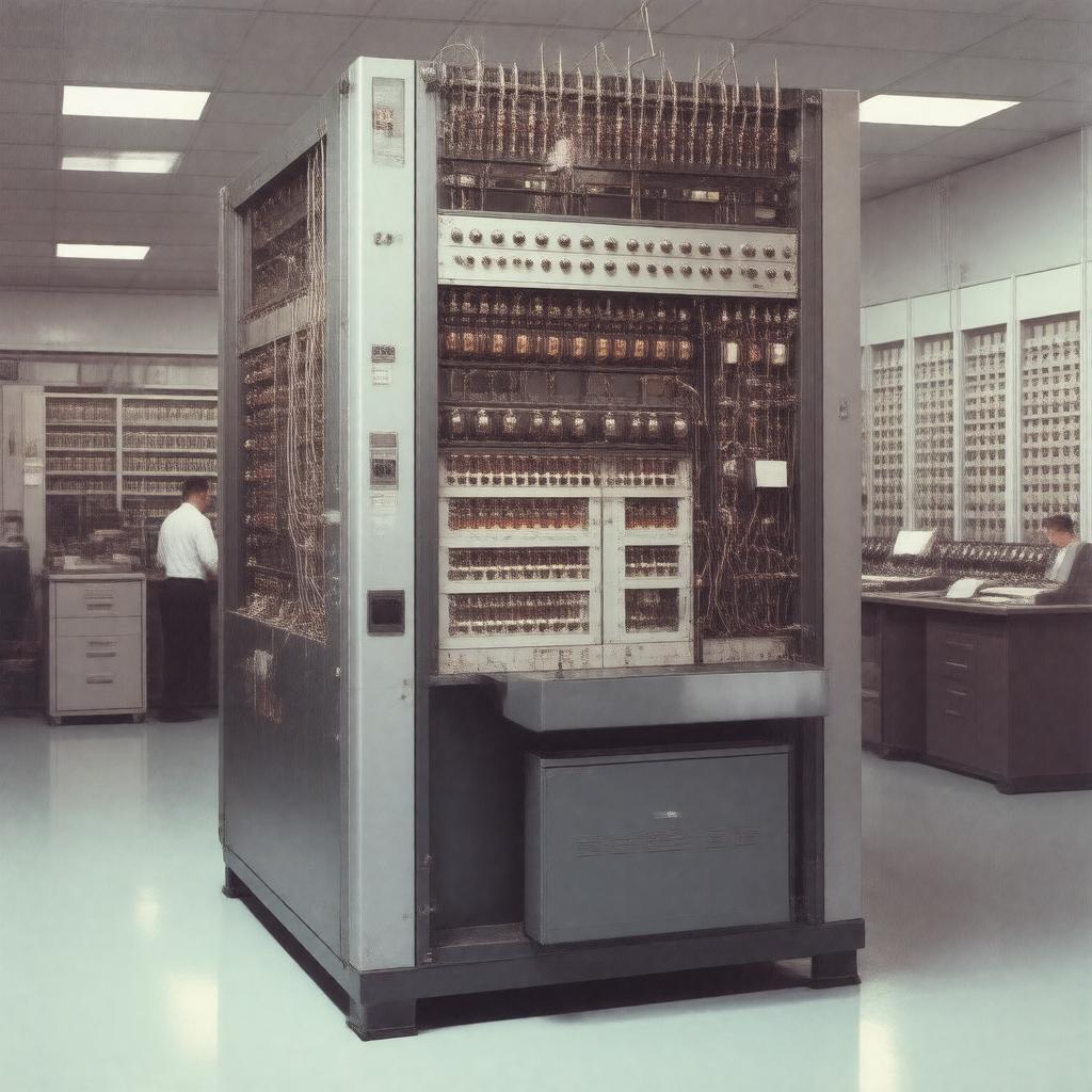 AI-created image of IBM 701