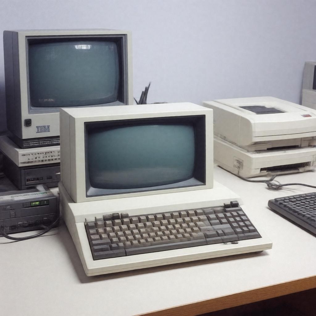 AI-created image of IBM PC