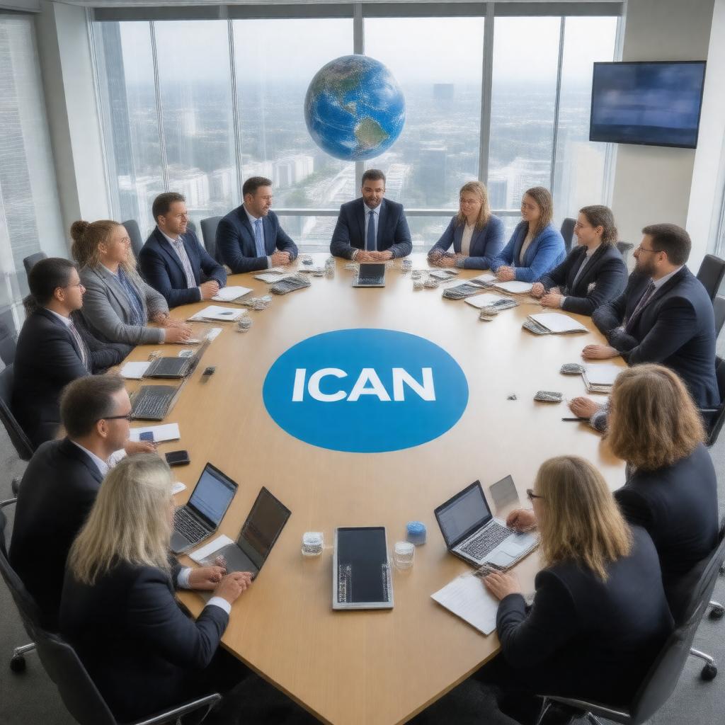 Click to view larger image AI-created image of ICANN Board of Directors