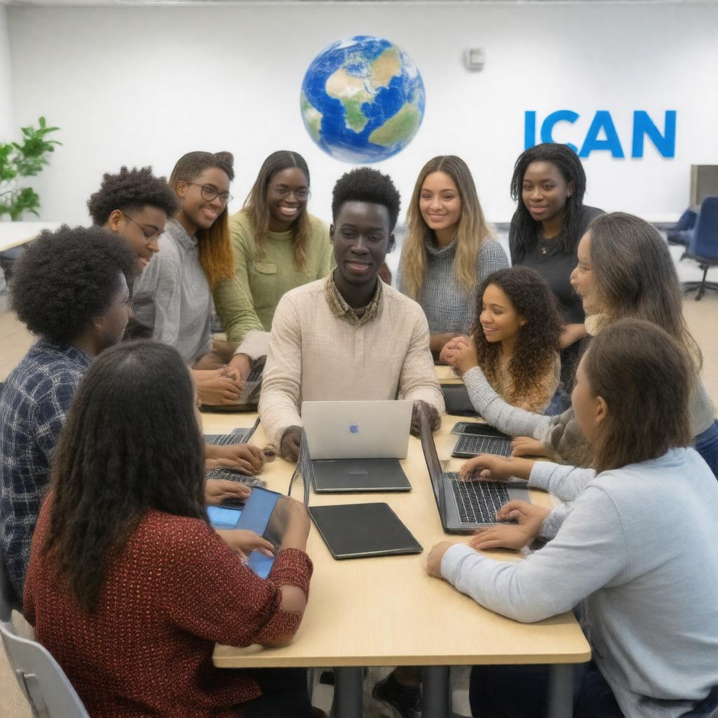 Click to view larger image AI-created image of ICANN Fellowship Program