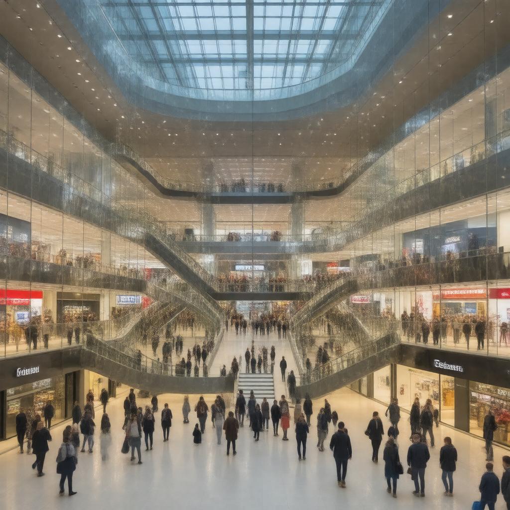 AI-created image of ICON Outlet shopping centre