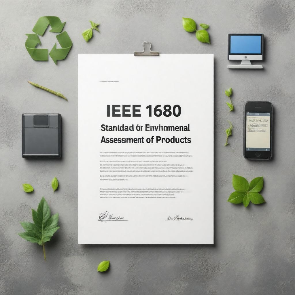 Click to view larger image AI-created image of IEEE 1680 (Environmental Assessment)