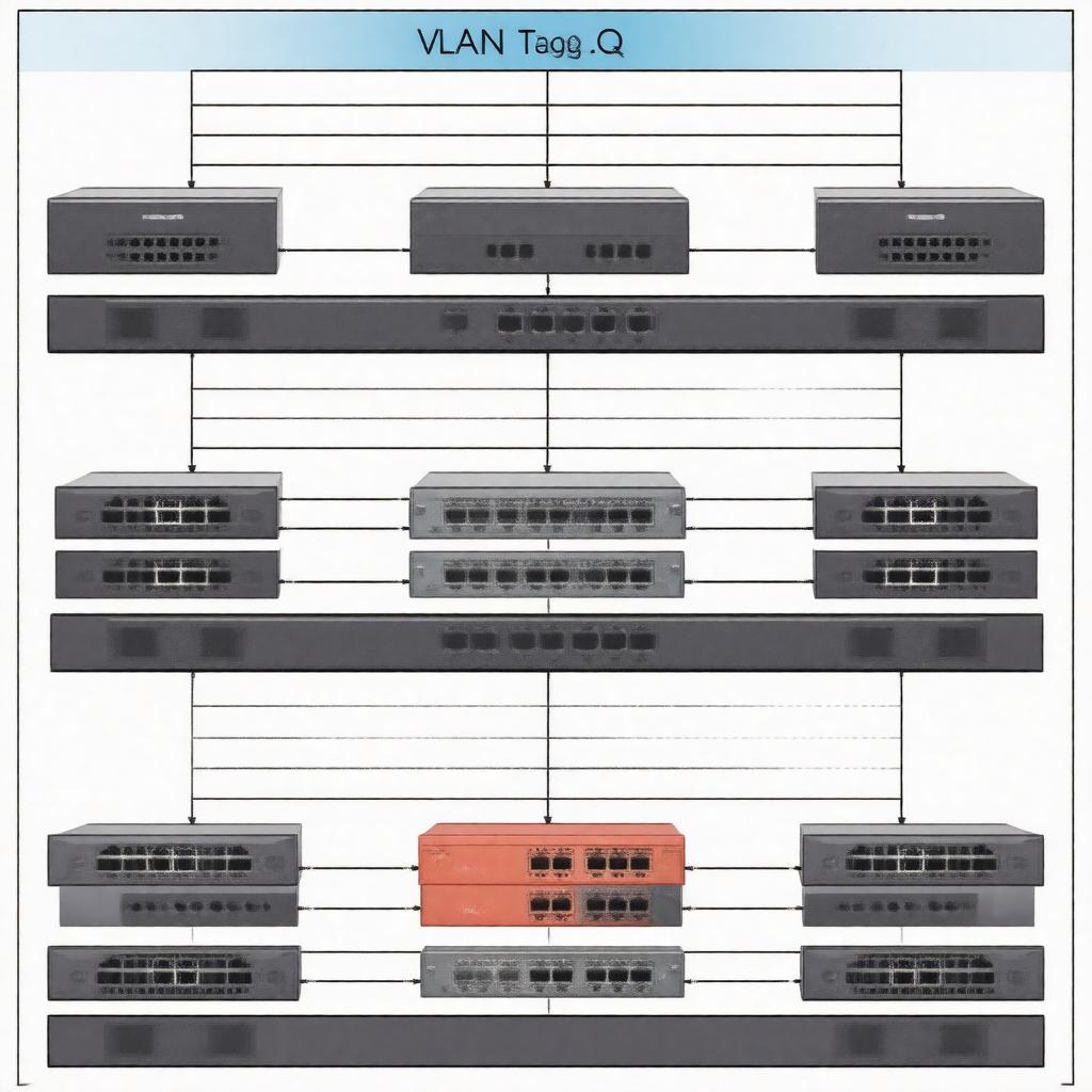 AI-created image of IEEE 802.1Q