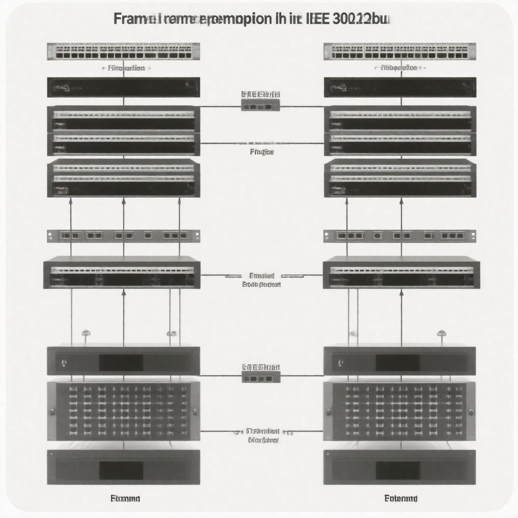 AI-created image of IEEE 802.1Qbu