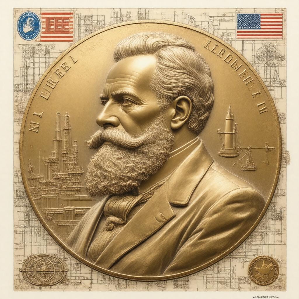 Click to view larger image AI-created image of IEEE Alexander Graham Bell Medal