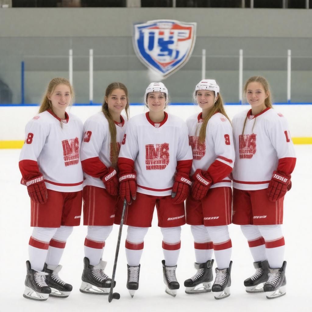 AI-created image of IIHF U18 Women's World Championship All-Star Team