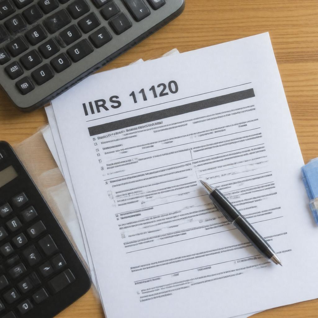 AI-created image of IRS Form 1120