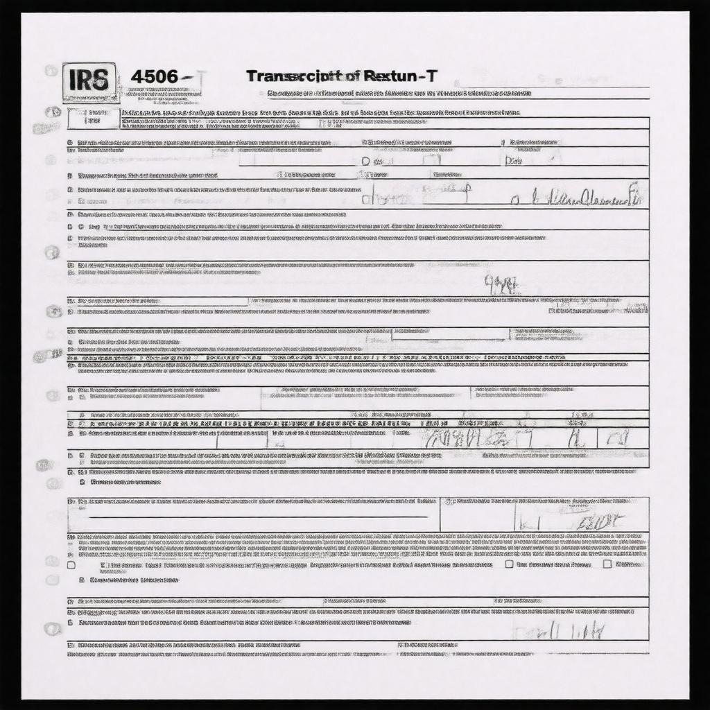 AI-created image of IRS Form 4506-T