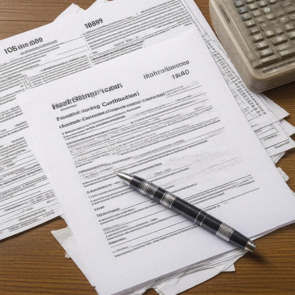 AI-created image of IRS Form 8889