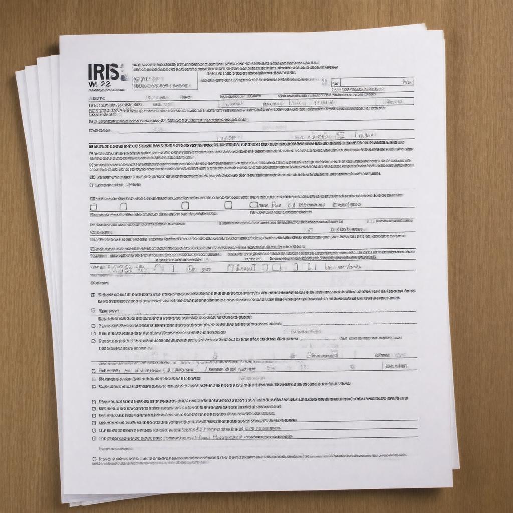 AI-created image of IRS Form W-2