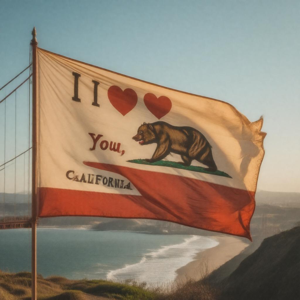 AI-created image of I Love You, California