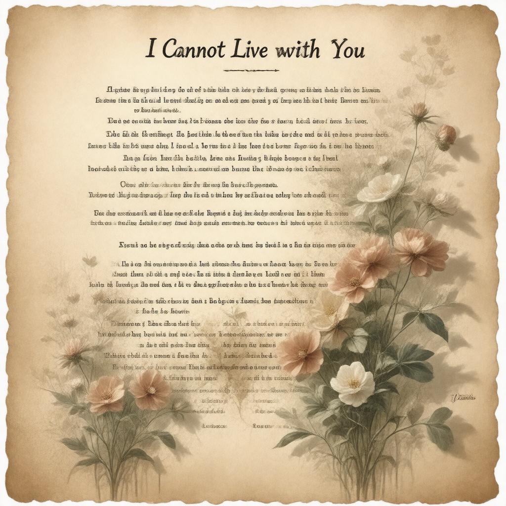 Click to view larger image AI-created image of I cannot live with You