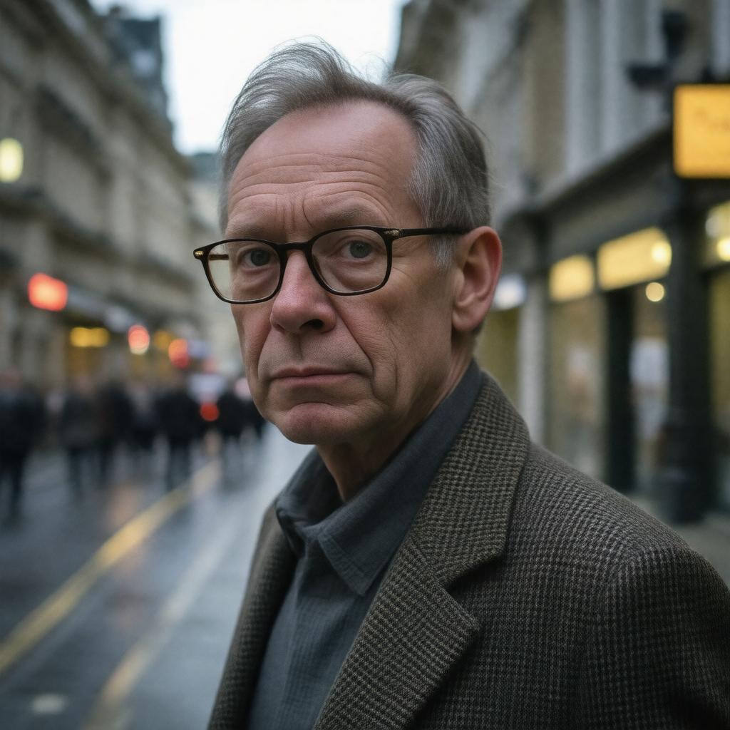 AI-created image of Iain Sinclair