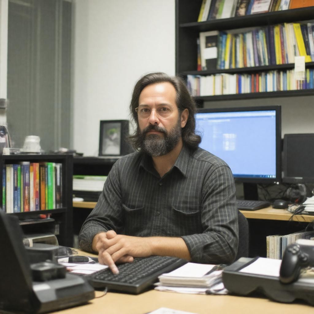 AI-created image of Ian Bogost